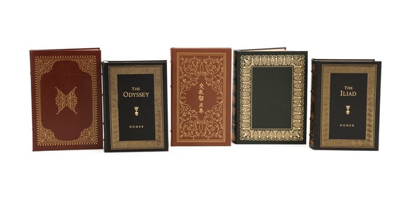 EASTON PRESS, FIVE LEATHER BOUND CLASSICS