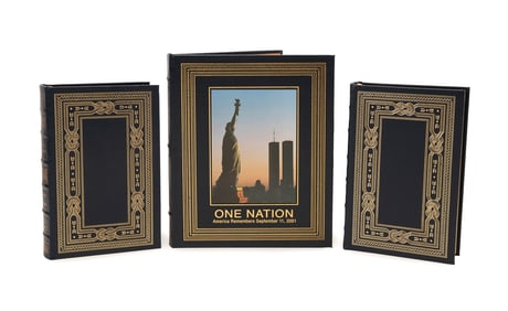 EASTON PRESS, 3 AMERICAN HISTORY BOOKS WWII & 9/11