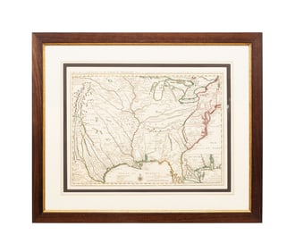 GUILLAUME DE L'ISLE MAP, CARTE DE LA LOUISIANE