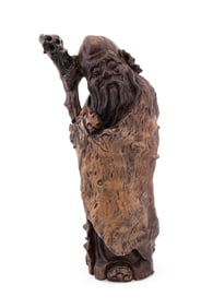 CHINESE ROOT CARVING OF THE IMMORTAL SHAOXING
