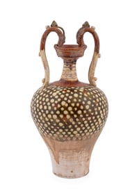 CHINESE SANCAI GLAZED POTTERY AMPHORA