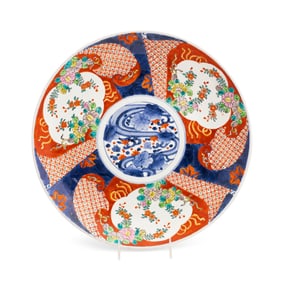JAPANESE PORCELAIN ROUND CHARGER, MARKED