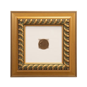 ERTE 'PARROT' 1989 LIMITED ED. MEDALLION, FRAMED