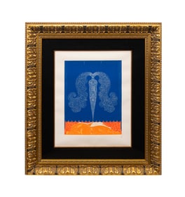 ERTE, 'LE RIDEAU DE L'HIVER' 1979 SERIGRAPH