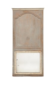LOUIS XV DISTRESSED BOISERIE TRUMEAU MIRROR
