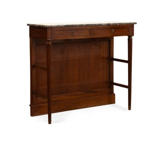 LOUIS XVI STYLE MAHOGANY CONSOLE DESSERTE