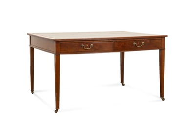 DIRECTOIRE STYLE MAHOGANY LIBRARY TABLE