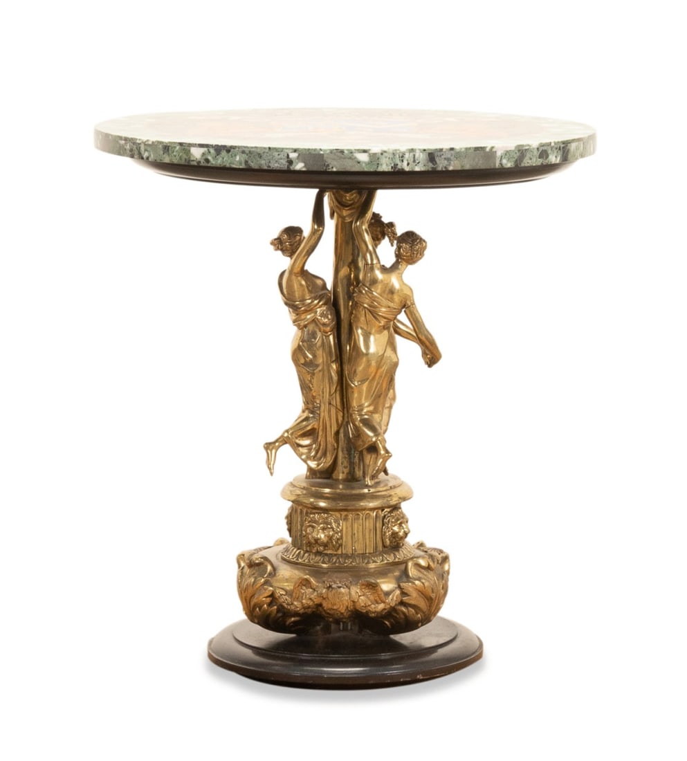 ITALIAN ARMORIAL PIETRA DURA OCCASIONAL TABLE (1 of 6)