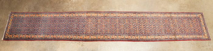 PERSIAN HAND-KNOTTED RUNNER RUG