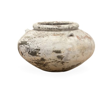 LARGE RUSTIC EARTHENWARE GARDEN URN