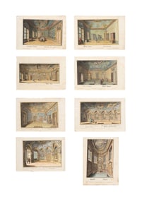 S. KLEINER, "RESIDENCES..." 8 INTERIOR ENGRAVINGS