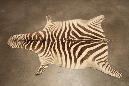 ZEBRA HIDE RUG
