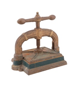 CHAPPEE & FILS CAST IRON BOOK BINDING PRESS