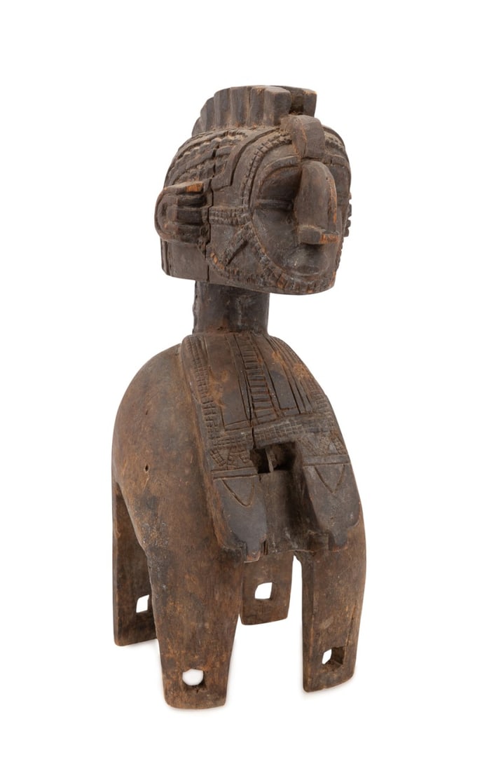 AFRICAN BAGA NIMBA (D'MBA) WOOD SHOULDER MASK (1 of 7)