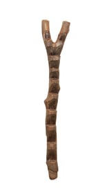 L. 19TH / E. 20TH C. MALI DOGON CARVED WOOD LADDER