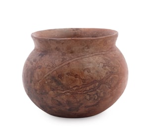 AFRICAN BULBOUS CERAMIC VESSEL OR POT