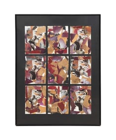 DARIO VILLALBA, 'MODULO IV' 1982 MIXED MEDIA