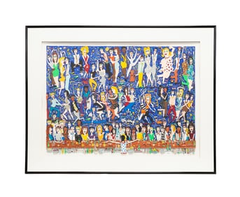 J. RIZZI "LET THE GOOD TIMES ROLL" 3-D SCREENPRINT