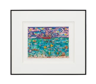 JAMES RIZZI 'NIGHT FISHIN' 3D SCREENPRINT, 1988
