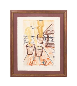 DALI 'THE GIRL WHO TROD ON THE LOAF' AP LITHOGRAPH