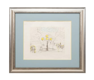 SALVADOR DALI 'LA PLACE FURSTENBERG' ETCHING