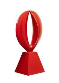 KIEFF RED PATINATED 'JERGA' BRONZE SCULPTURE