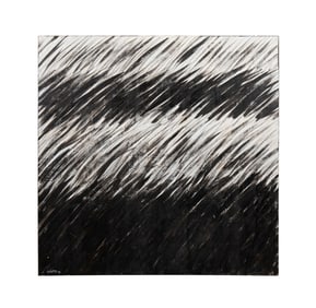 BRETT SMITH, BLACK & WHITE ABSTRACT, 1999 O/C