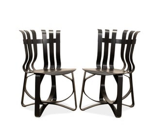 GEHRY FOR KNOLL, PAIR OF 'HAT TRICK' CHAIRS, 1994