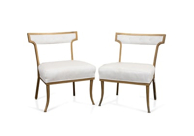 BILLY HAINES, PAIR OF KLISMOS-FORM SIDE CHAIRS