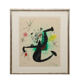 MIRO, 'LA DEMOISELLE A BASCULE' AP ETCHING