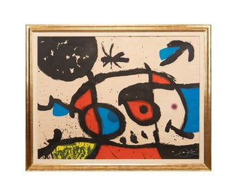 MIRO, 'LE BAGNARD ET SA COMPAGNE' 24/50 ETCHING