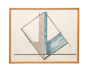 HARVEY QUAYTMAN ABSTRACT MIXED MEDIA ON PAPER