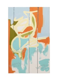 CAROLYN CARR, ABSTRACT, OIL ON CANVAS
