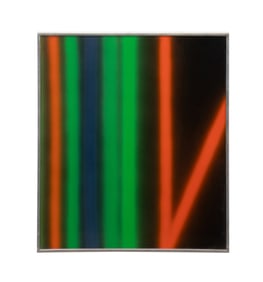 STEPHEN ANTONAKOS, ABSTRACT AIRBRUSH ON PAPER 1969