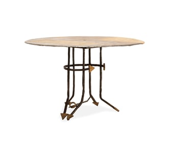JEAN-JACQUES ARGUEYROLLES, MODERNIST DINING TABLE