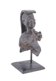 MARINE DE SOOS, 'YOUNG LAMA' BRONZE BUST, 2019