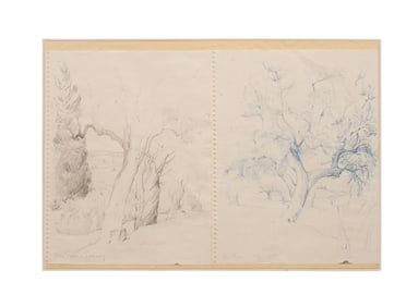 GENEVIEVE ARNOLD, STUDY OF TREES DIPTYCH