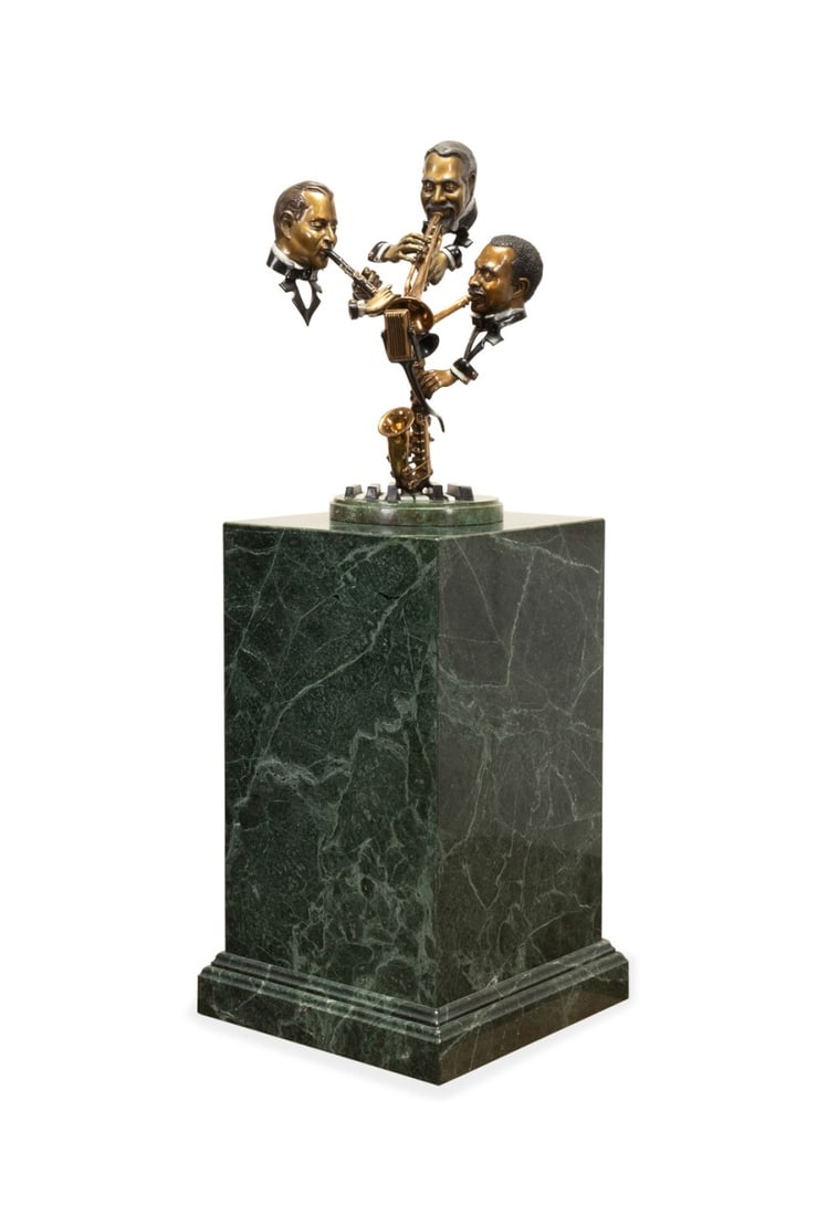 P. WEGNER 'SUNDAY JAZZ' ON PEDESTAL, 80/175 (1 of 8)