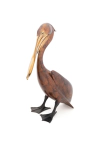 BRIAN ARTHUR, 'PELICAN' 1999 L.E. BRONZE SCULPTURE
