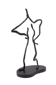 LARRY BELL, C. 1990 STICKMAN #13 BRONZE SCULPTURE