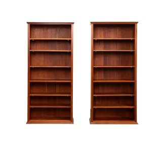 THOMAS MOSER, PR. OF SHAKER STYLE CHERRY BOOKCASES