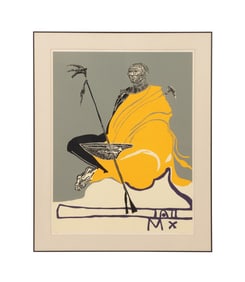 BEN SMITH, YELLOW 'WARRIOR' 1976 WOODBLOCK 18/40