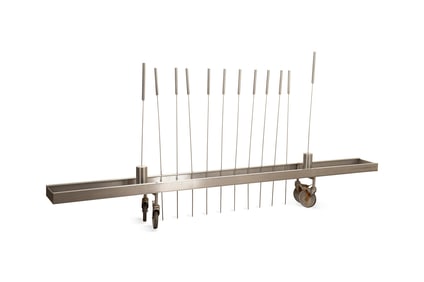 MODERN INDUSTRIAL STAINLESS FLOWER DISPLAY