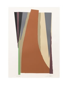 LARRY ZOX 'CROW SLAB II' C. 1980 SCREENPRINT