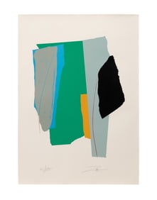 LARRY ZOX 'SOUNDS CUT II' C. 1980 SCREENPRINT