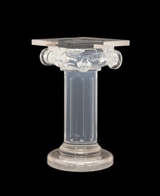 FABIAN ART CO. IONIC COLUMN LUCITE PEDESTAL