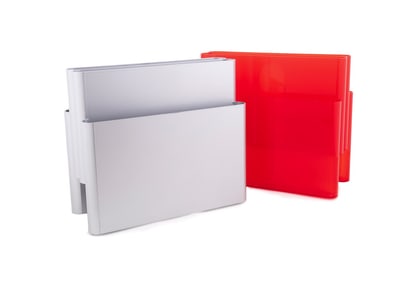 GIOTTO STOPPINO FOR KARTELL, TWO MAGAZINE RACKS