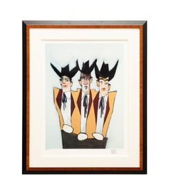 MICHAEL TODD WHITE, 'CRUDE OIL MEN' LE SERIGRAPH