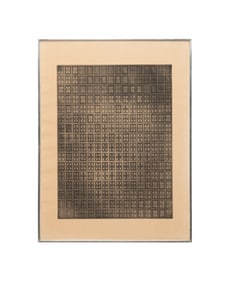 VINCENT LONGO, 'FRONTAL' (GRAY) 1970, ECHING