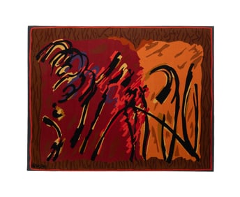 EIN HOD ARTIST'S VILLAGE, MODERN ABSTRACT TAPESTRY
